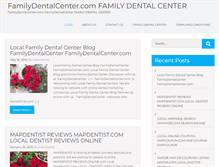 Tablet Screenshot of familydentalcenter.com